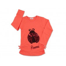 Bluza fetite 1-5 ani, buburuza paiete